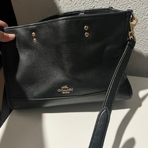 Black coach tote